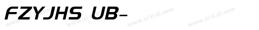 FZYJHS UB字体转换